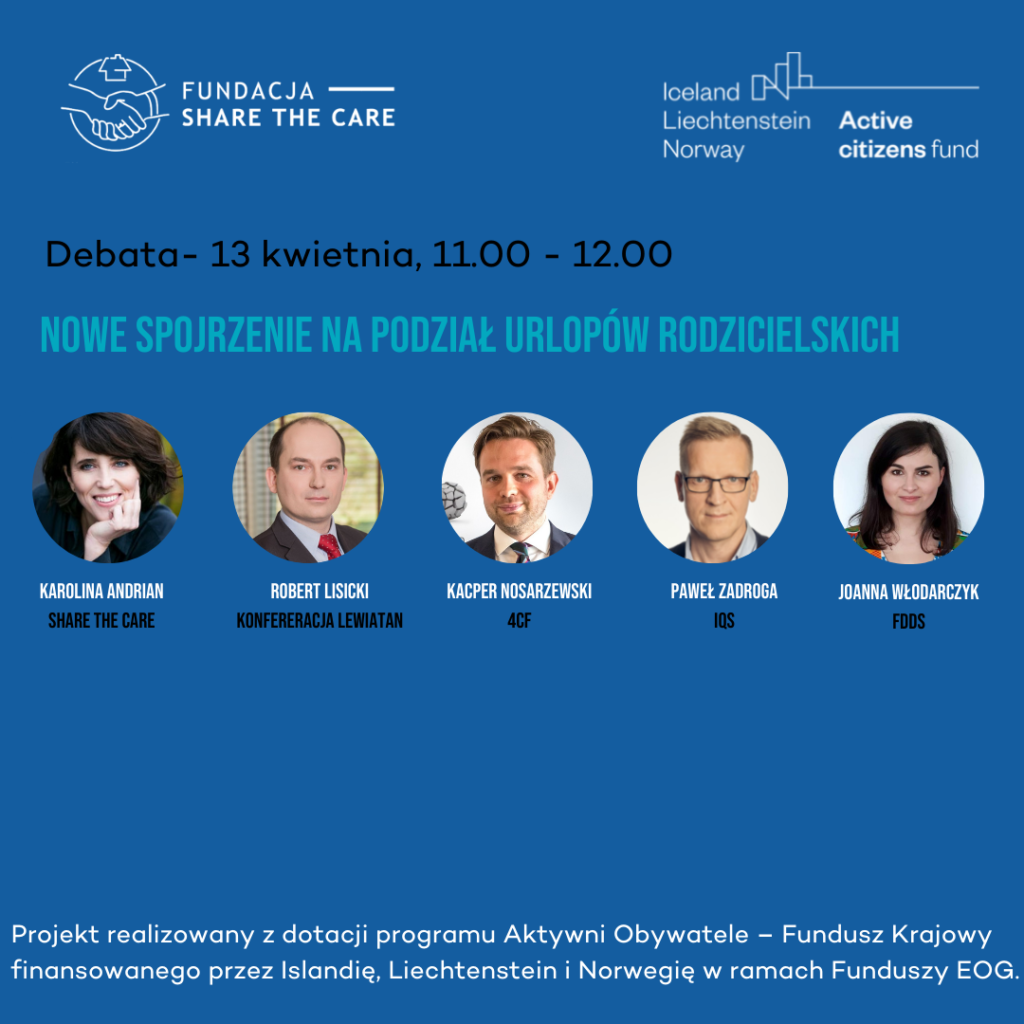 Debata on line-„Nowe spojrzenie na podział urlopów rodzicielskich”