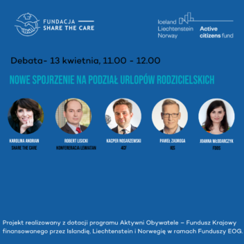Debata on line-„Nowe spojrzenie na podział urlopów rodzicielskich”