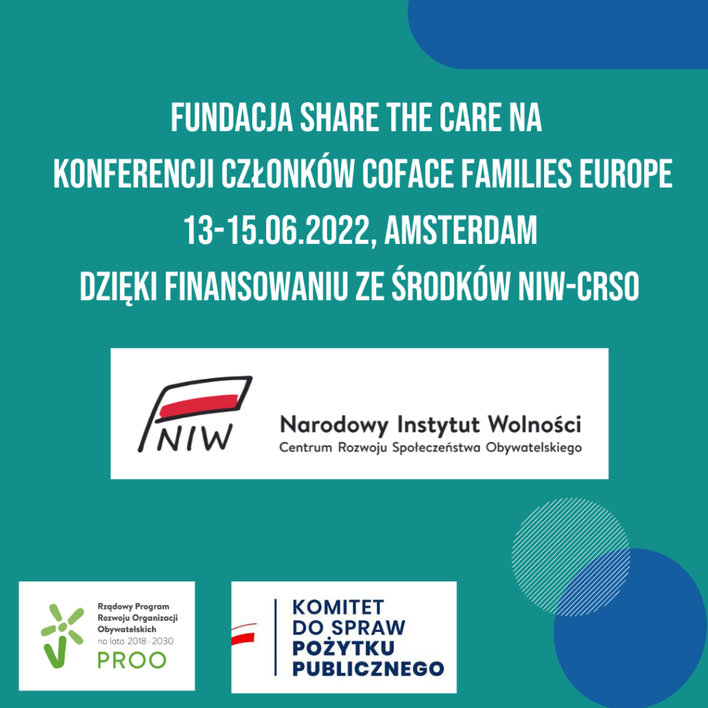 FUNDACJA NA WYDARZENIU COFACE W AMSTERDAMIE DZIĘKI WSPARCIU FINANSOWYM NARODOWEGO INSTYTUTU WOLNOŚCI