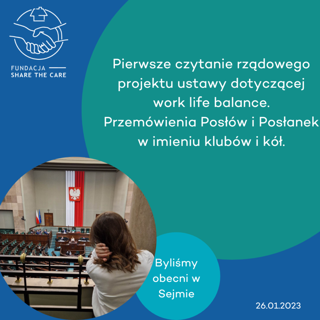 Relacja z 1-go czytania w Sejmie projektu ustawy wdrażającej Dyrektywę WLB