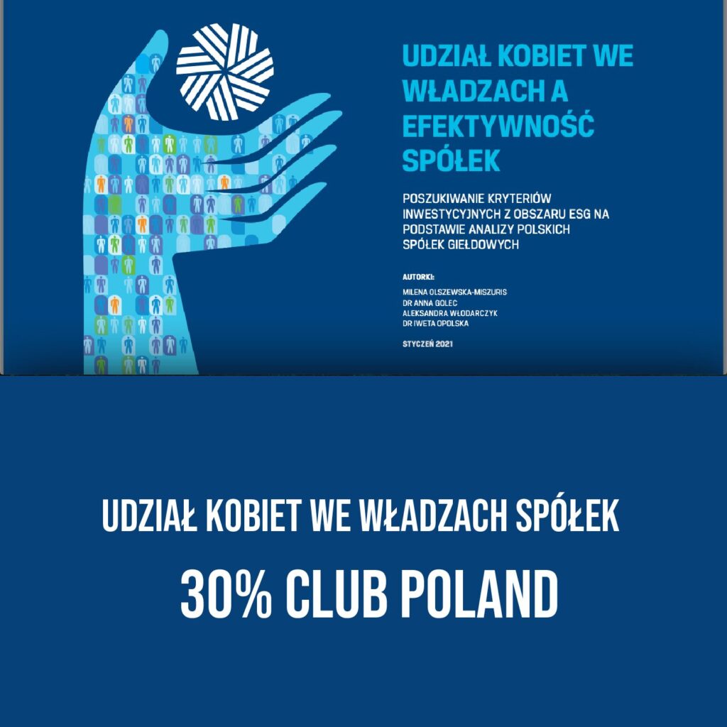 Udział kobiet we władzach, a efektywność spółek, 30% Club