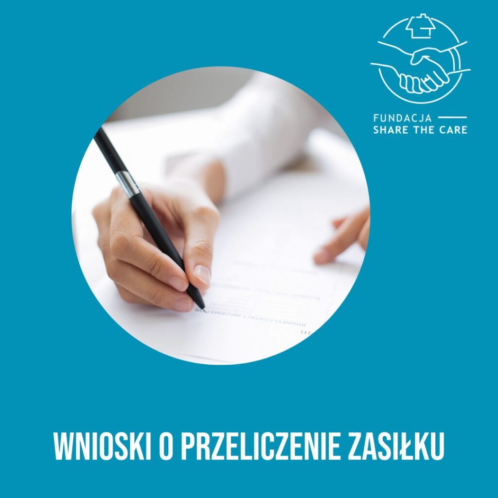 Wnioski o przeliczenie zasiłku