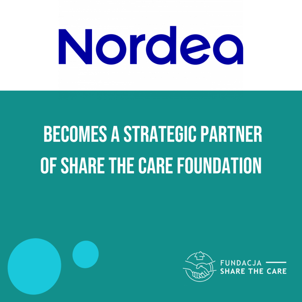 Nordea becomes a strategic partner of Share the Care Foundation